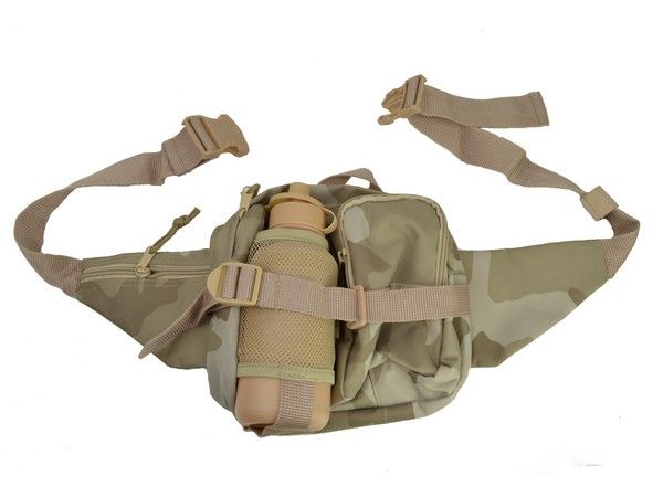 Heuptas met drinkfles Desert camo