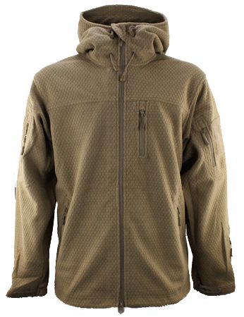 Hexagon fleece vest Coyote