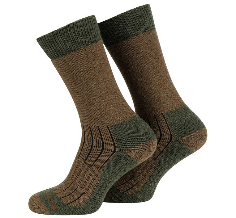 Outdoor sokken Merino 101 Inc. bruin / groen