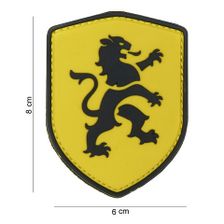 Embleem 3D PVC schild Nederlandse leeuw geel