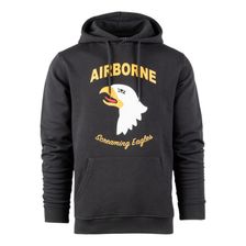 Hoodie 101st Airborne Eagle donker grijs