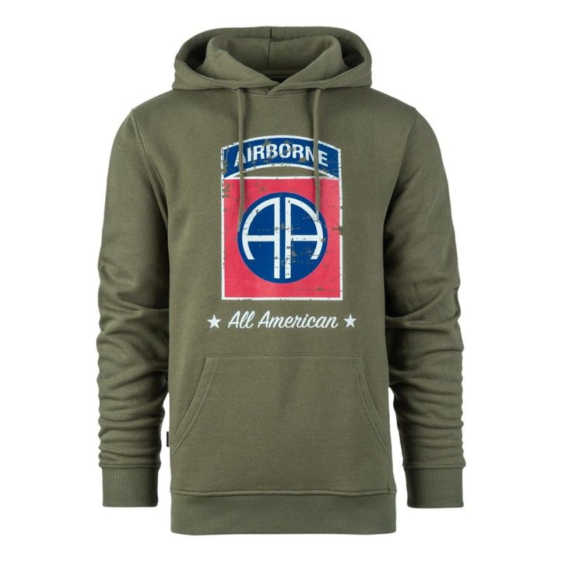 Hoodie 82nd Airborne Division groen