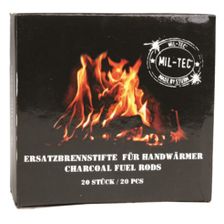 Handwarmer sticks koolstaaf