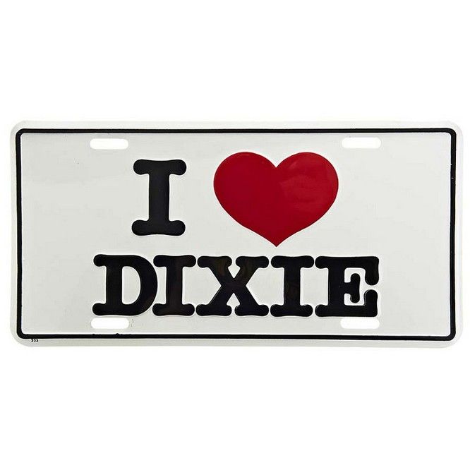 Nummerplaat I Love Dixie