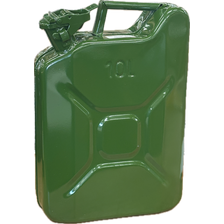 Jerrycan staal groen 10 liter