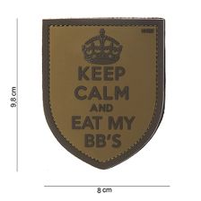 Embleem 3D PVC Keep calm bruin
