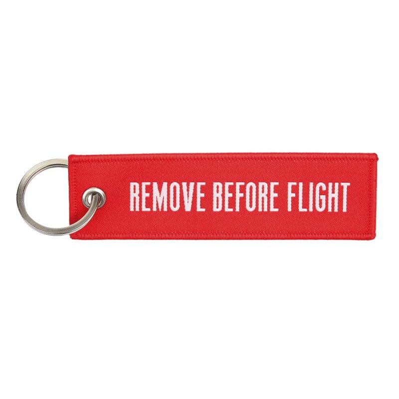 Sleutelhanger fijn geweven REMOVE BEFORE FLIGHT #98