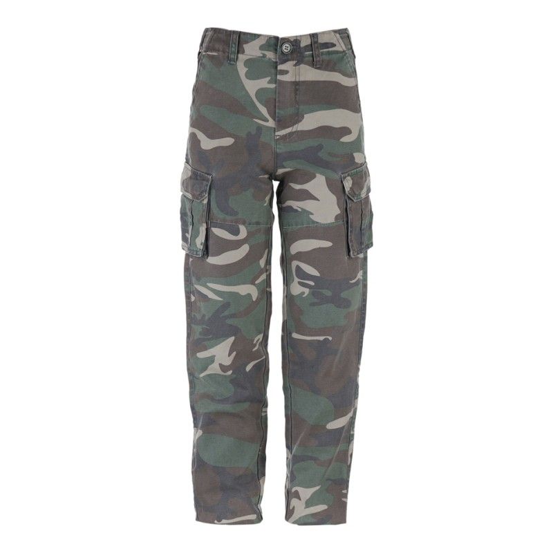 Kinder broek camoflage Stonewashed