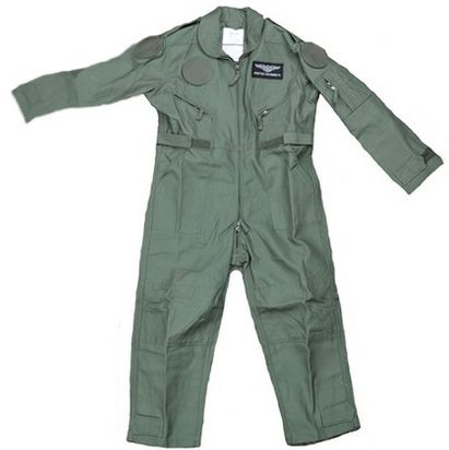 Kinder overall luchtmacht groen