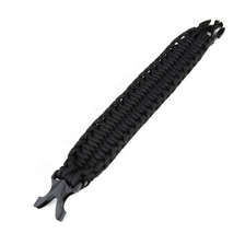 Armband parakoord 35 mm, 23 cm zwart