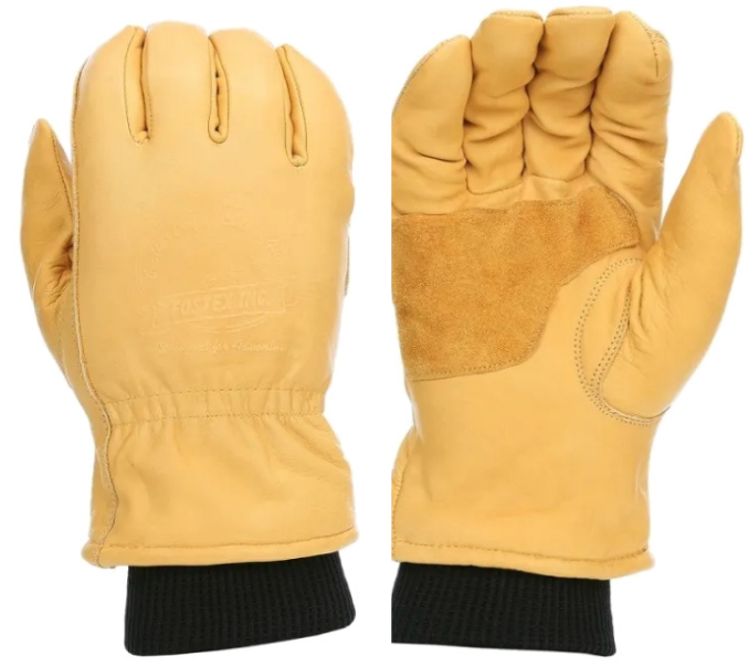 Leren Outdoor handschoen khaki