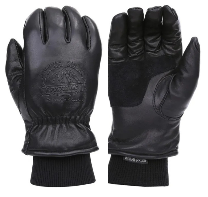 Leren Outdoor handschoen zwart