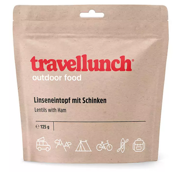 Travellunch Linzen met ham