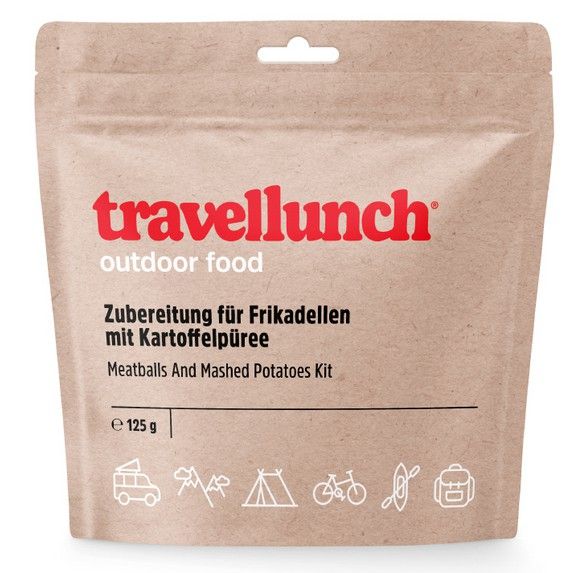 Travellunch gehaktballen met gebakken aardappelen M