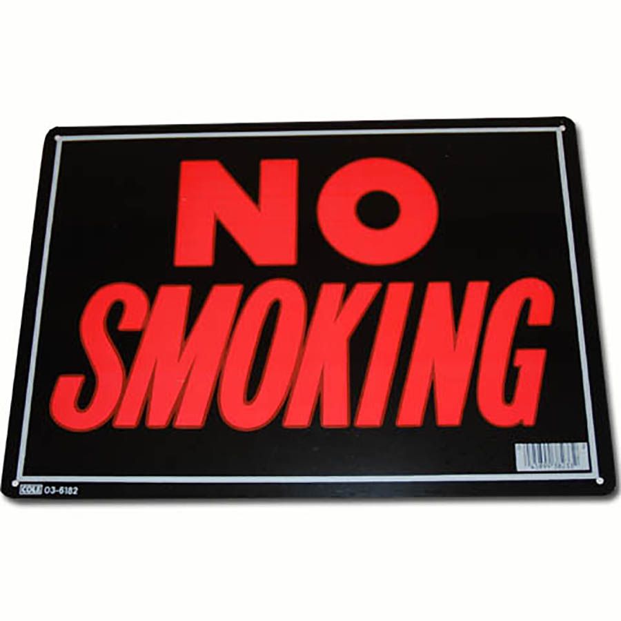 Metalen plaat No Smoking