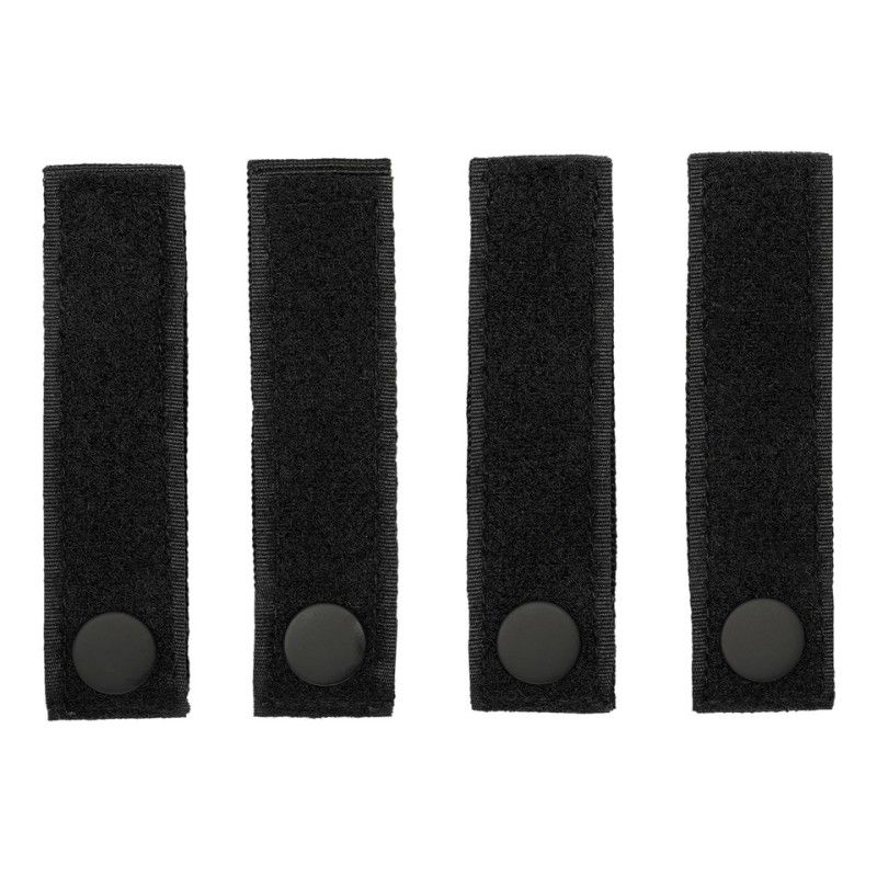 Molle straps klittenband 4 stuks zwart