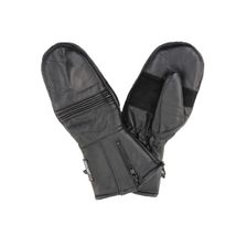 Motor wanten leer zwart