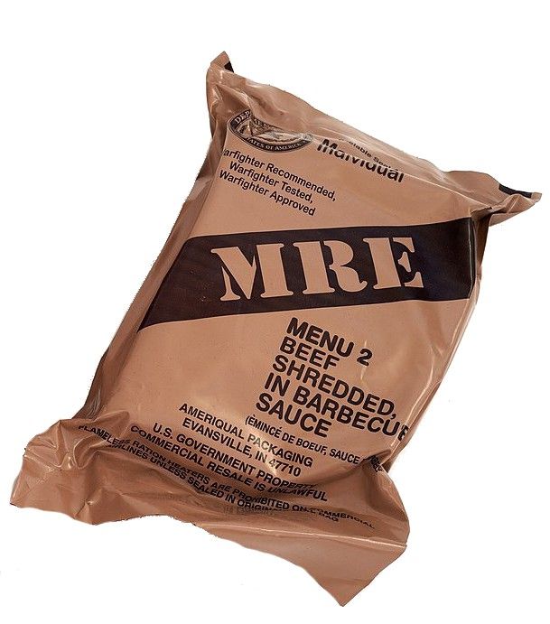 MRE rantsoen 5 stukjes kip wit gekookt