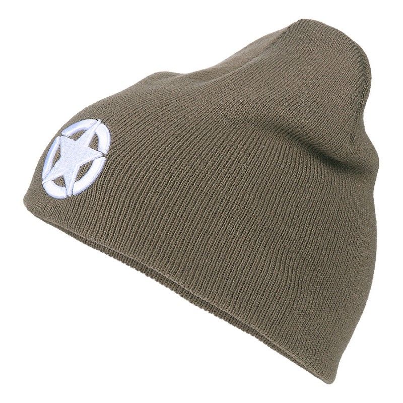 Beanie US ster Dark Grey