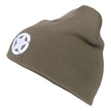 Beanie US ster Dark Grey