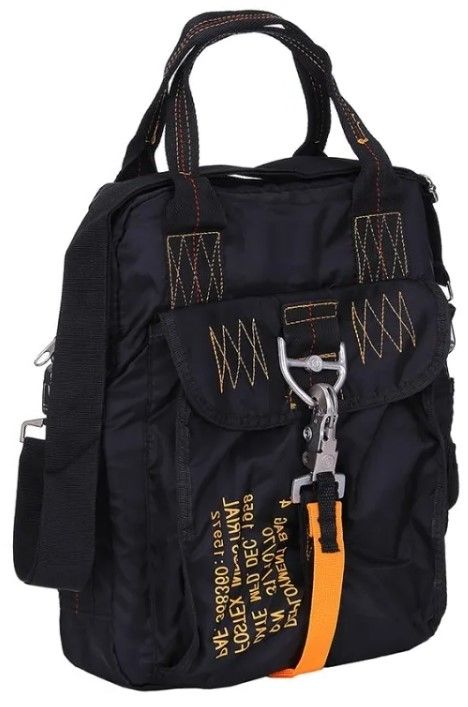 Parachute tas 4/kaart-tas zwart 