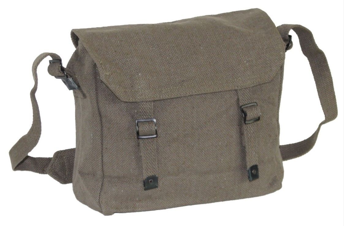 Pukkel canvas groen/bruin