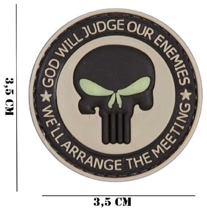 Embleem PVC God Will Judge