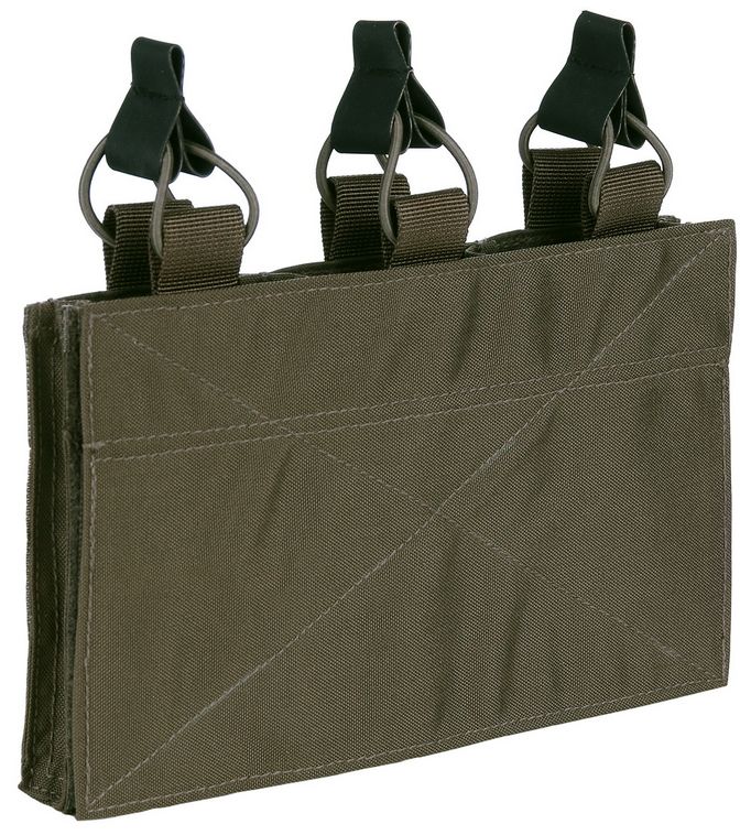 TF-2215 Triple M4 pouch with hook and loop panel Ranger Green