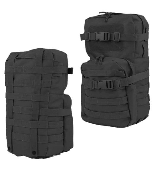 Opbouwtas 20 liter Molle rugzak zwart