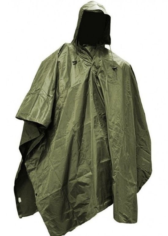 Poncho Ripstop Mil-Tec groen