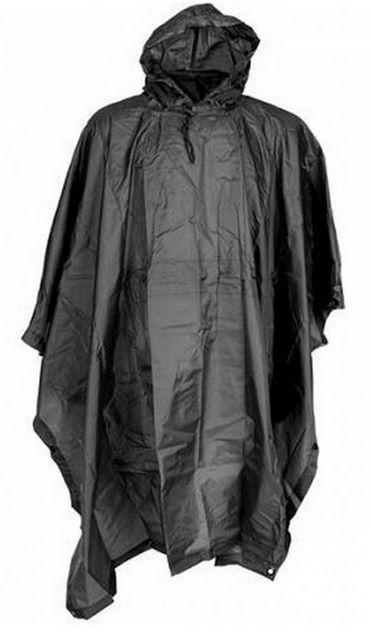 Poncho Ripstop Mil-Tec zwart