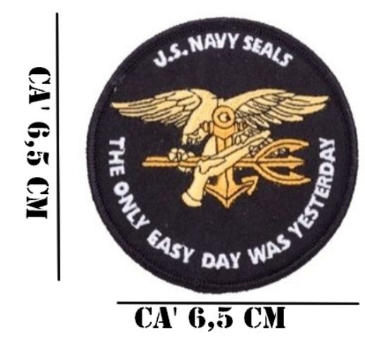 Embleem opstrijkbaar US Navy Seals