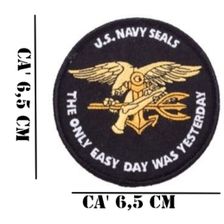 Embleem opstrijkbaar US Navy Seals