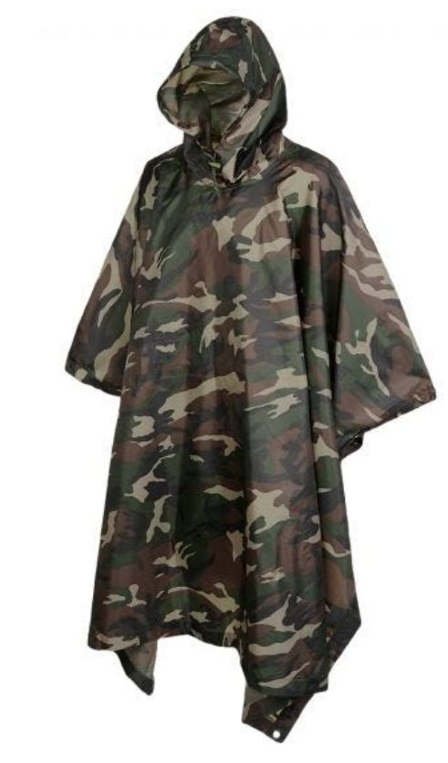 Poncho Ripstop Mil-Tec Woodland