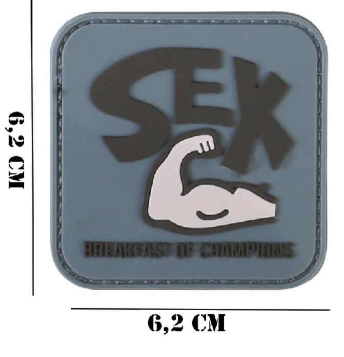 Embleem PVC Breakfast Of Champions