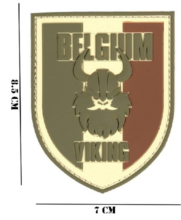 Embleem 3D PVC Belgium Viking #2063 multi 