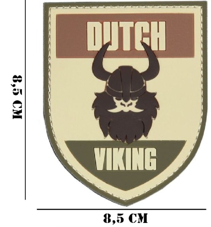 Embleem 3D PVC Dutch Viking #2064 multi 