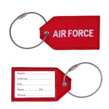 Bagage label Air Force rood
