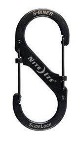 Nite Ize S-Biner #2 Slidelock Stainless zwart 