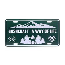 Nummerplaat Bushcraft a way of life 