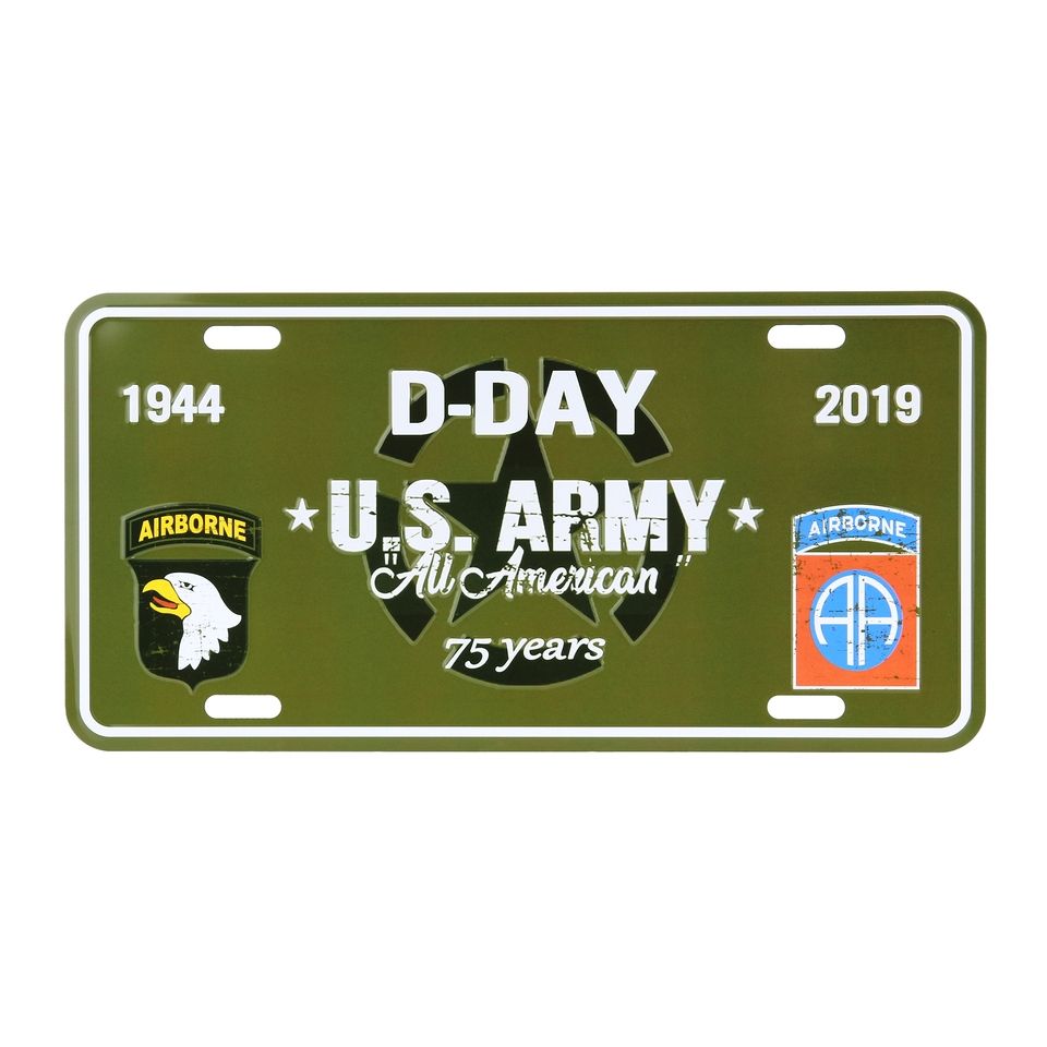 Nummerplaat D-Day US Army 