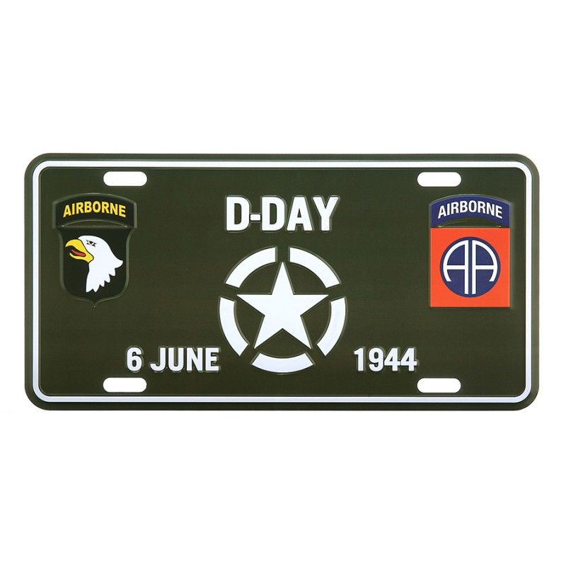 Nummerplaat D-Day White Star 6 june 1944 