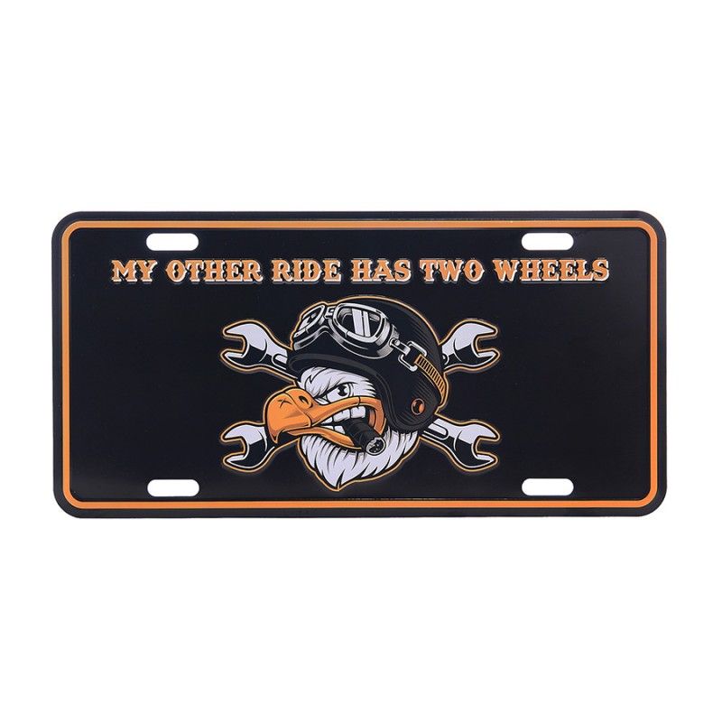 Nummerplaat my other ride has 2 wheels 
