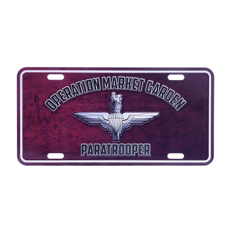 Nummerplaat Operation Market Garden Paratrooper 