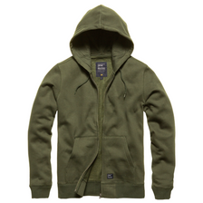 Hoodie met rits Redstone olijfgroen