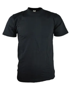 Effen T-shirt Fostex zwart