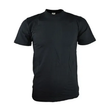 Effen T-shirt zwart