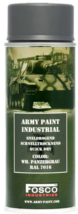 Verf spuitbus 400 ml. grijs, WH Panzergrau, RAL 7016