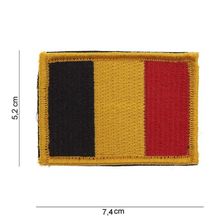 Embleem stof vlag Belgie met klitteband
