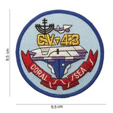 Embleem stof CV-43 Coral sea 11701